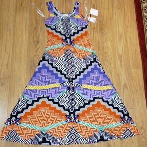 Calvin Klein Multicolor Geometric Maxi Dress